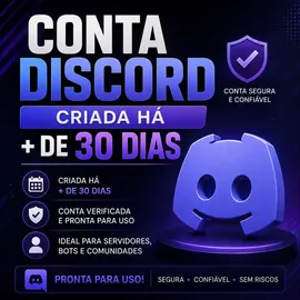 Conta discord pronta para uso perfeita para quem quer resgatar o nitro. N possui nitro