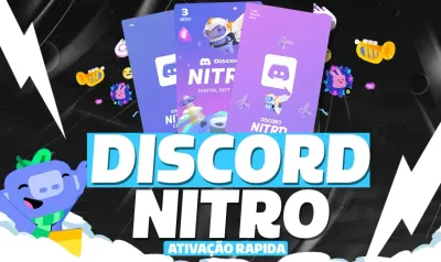 Discord Nitro Gaming 3 Mêses+ 6 Impulsos