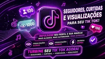 SEGUIDORES NO TIK TOK, VIEWS E CURTIDAS
