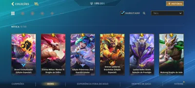 🔥WILD RIFT | 199 Skins (6 Miticas, 41 Legendarias...) | Esmeralda IV ja foi Desafiante