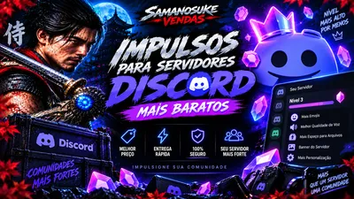 IMPULSOS PARA SERVIDORES DISCORD  - AQUI É MAIS BARATO!